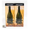 Image 1 : 2 HOME ACCENTS PATIO WINE BOTTLE TEA-LITE HOLDER