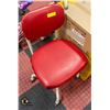 Image 1 : VINTAGE CURTIS OFFICE CHAIR RED & WHITE