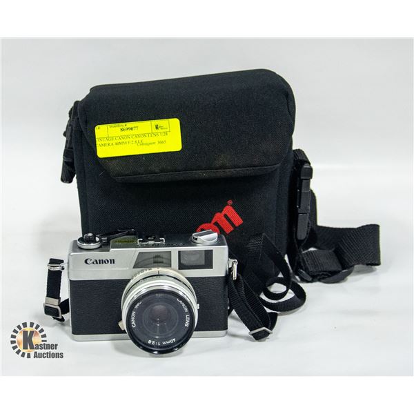 VINTAGE CANON CANON LENS 1:28 CAMERA 40MM F/2.8 LE