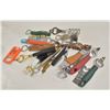 Image 1 : LOT OF 22 BOTTLE OPENERS AND CORKSCREWS