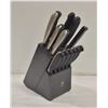 Image 1 : 12 PIECE HENCKLES KNIFE SET IN BLOCK