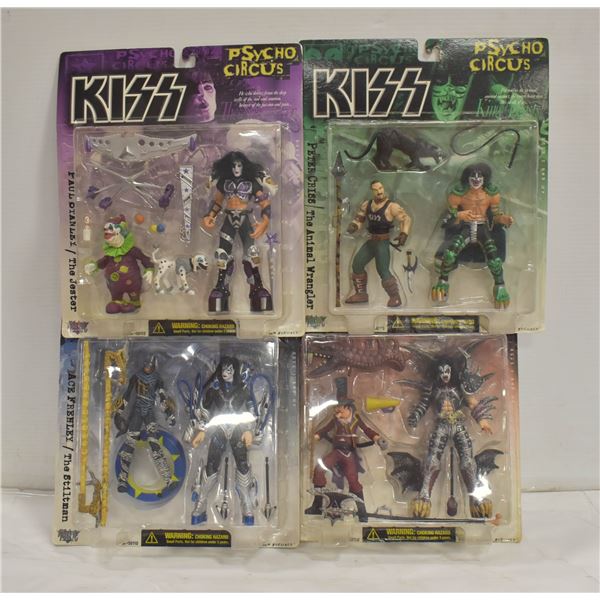 SET OF 4 SEALED KISS COLLECTIBLES