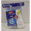 Image 1 : WHITE CREW SOCKS 6-12 SIZE 6-PACK