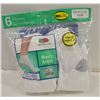 Image 1 : ANKLE SOCKS WHITE 12-16 SIZE 6-PACK