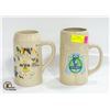 Image 1 : 2 STEAMWHISTLE BEER STEINS (1 LITRE)