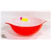 Image 1 : #444 RED PYREX BOWL 4 QUART