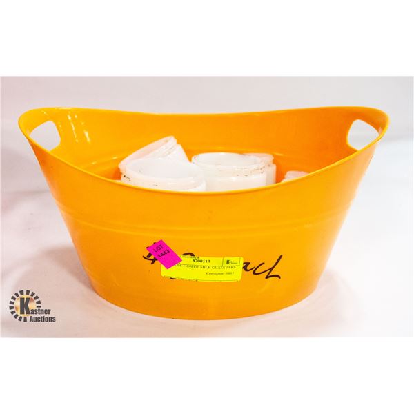 COLLECTION OF MILK GLASS JARS