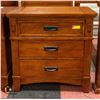 Image 1 : ASHLEY FURNITURE OAK NIGHT STAND 30" X 28.5" X 18"