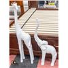 Image 1 : TWO DECOR ANIMALS (GIRAFFE 43" & ELEPHANT 33")