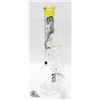 Image 1 : CLOVER 18" GLASS BONG WITH GRIP, RECLAIM CATCHER,