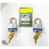 Image 1 : 3 MASTER LOCK PADLOCKS WITH KEYS