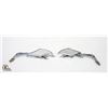 Image 1 : PAIR OF CHROME MOTORCYCLE REAR VIEW