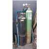 Image 1 : WELDING ACETELYNE TORCH TANK AND CART SETUP
