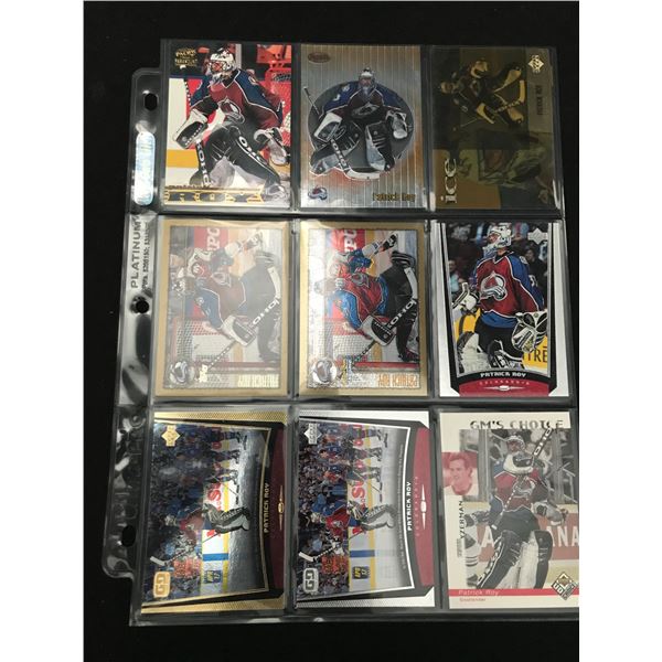 LOT OF PATRICK ROY INSERT CARDS