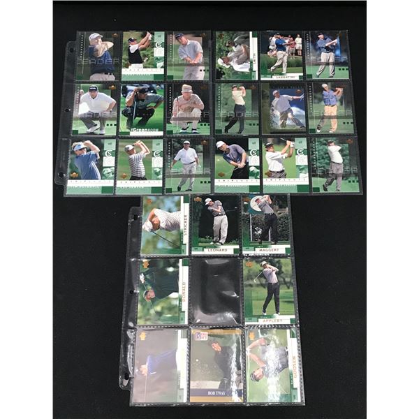 2001 UPPER DECK GOLF TRADING CARD LOT (TIGER WOODS)