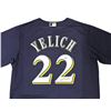 Image 2 : MILWAUKEE BREWERS CHRISTIAN YELICH AUTOGRAPHED BLUE MAJESTIC JERSEY (BECKETT)