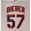 Image 2 : Cleveland Indians Shane Bieber Autographed Gray Nike Jersey Size M "Go Tribe" Beckett