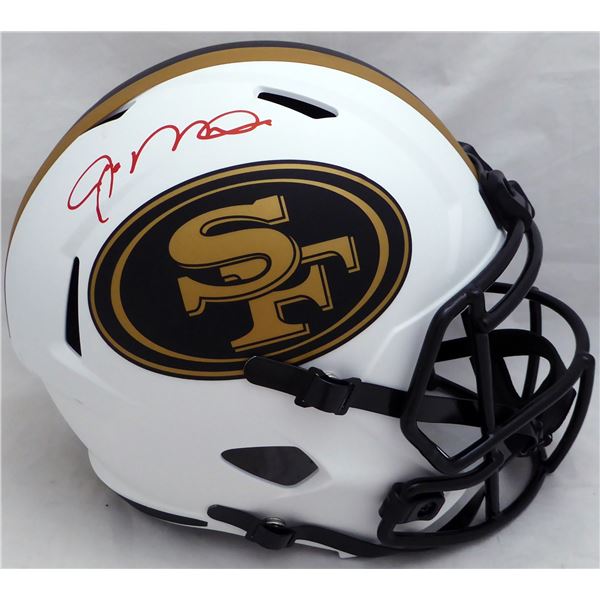 JOE ONTANA SIGNED SAN FRANCISCO 49ERS FULLE SIZE LUNAR HELMET (BECKETT COA)