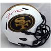 Image 1 : JOE ONTANA SIGNED SAN FRANCISCO 49ERS FULLE SIZE LUNAR HELMET (BECKETT COA)