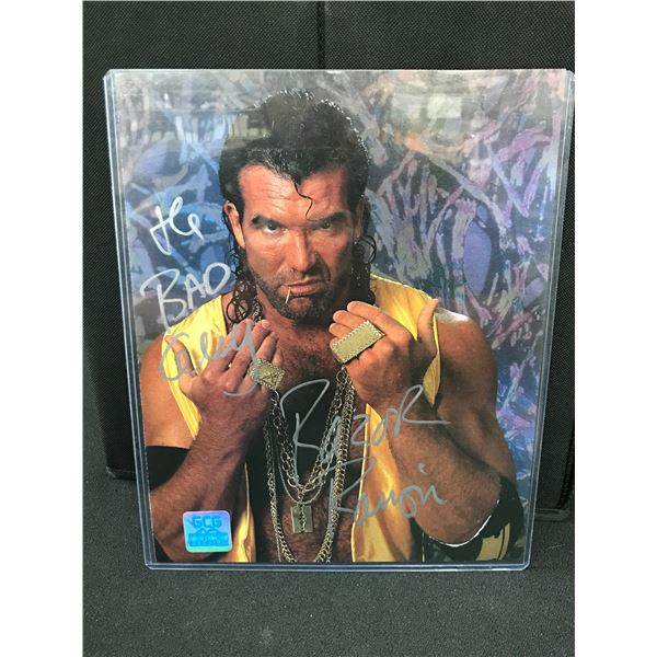 RAZOR RAMON SIGNED WWF 8 X 10 (GCG HOLO)