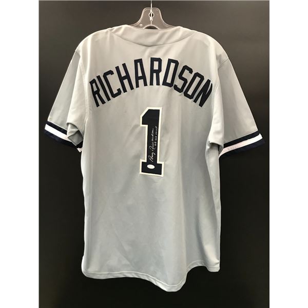 BOBBY RICHARDSON SIGNED NY YANKEES BASEBALL JERSEY (JSA COA)