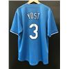 Image 1 : EDDIE YOST SIGNED KANSAS CITY ROYALS BASEBALL JERSEY (JSA COA)