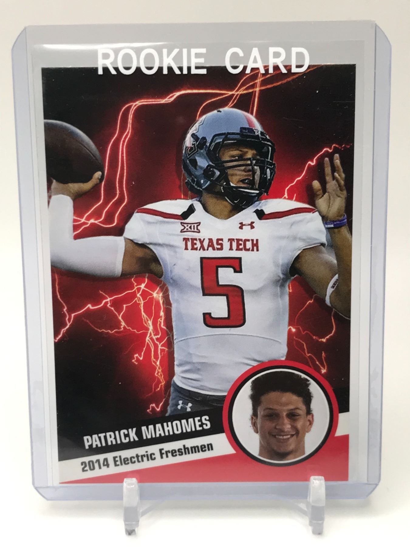 Mahomes Rookie Card 2014 HOT SHOTS PATRICK MAHOMES ROOKIE CARD