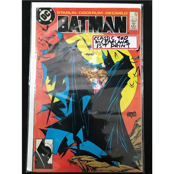 DC COMICS BATMAN NO.423 (1ST PRINT CLASSIC MCFARLANE COVER)