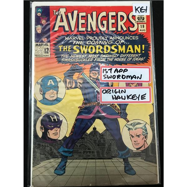 MARVEL COMICS THE AVENGERS NO.19 (1ST APPEARANCE THE SWORDMAN)