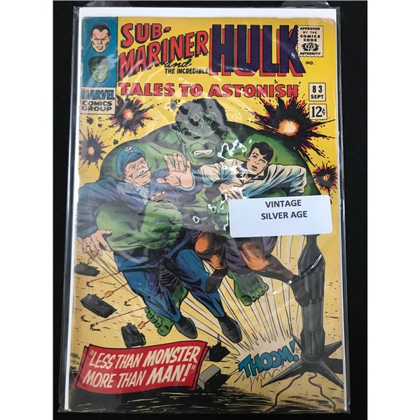 MARVEL COMICS TALES OF ASTONISH SUB MARINER AND HULK NO.83