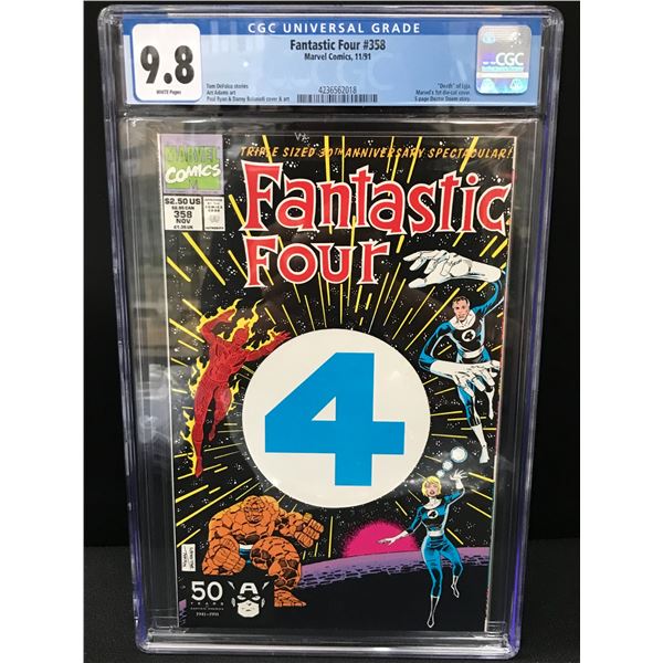 MARVEL COMICS FANTASTIC FOUR NO.358 (CGC 9.8)