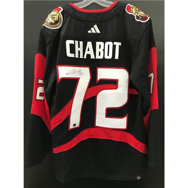 THOMAS CHABOT SIGNED OTTAWA SENATORS ADIDAS PRO REVERSE RETRO JERSEY (EAST COAST COA)