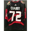 Image 1 : THOMAS CHABOT SIGNED OTTAWA SENATORS ADIDAS PRO REVERSE RETRO JERSEY (EAST COAST COA)