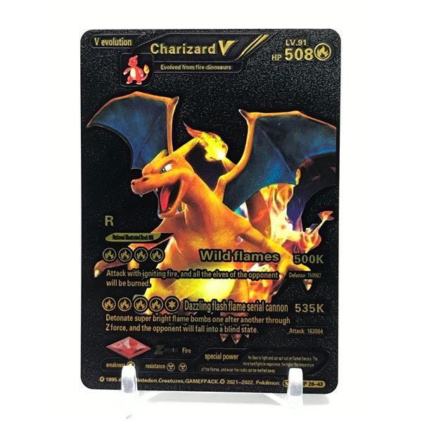 LTD. EDITION POKEMON BLACK FOIL CHARIZARD VMAX 508