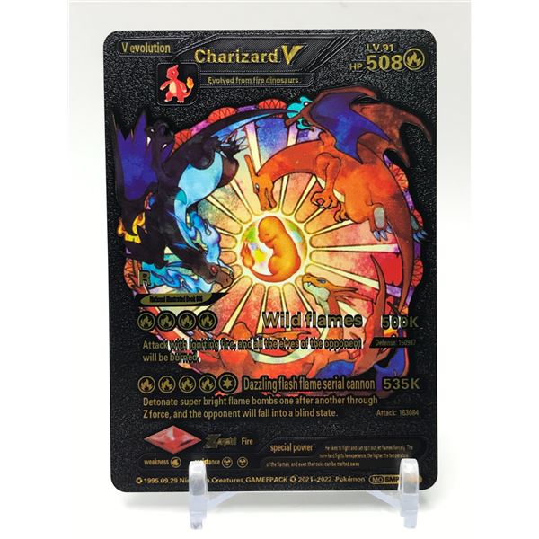 LTD. EDITION POKEMON BLACK FOIL CHARIZARD VMAX 508