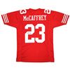 Image 1 : CHRISTIAN MCCAFFREY SIGNED SAN FRANCISCO 49ERS JERSEY (BECKETT COA)