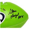 Image 2 : STEVE LARGENT AND JIM ZORN SIGNED AND INSCRIBED SEAHAWKS FOOTBALL (BECKETT COA)