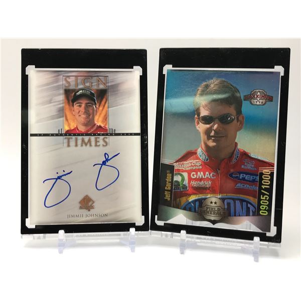 LOT OF 2 RACING CARDS