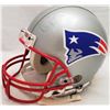 Image 1 : DREW BLEDSOE SIGNED NEW ENGLAND PATRIOTS FULL SIZE HELMET (BECKETT COA)