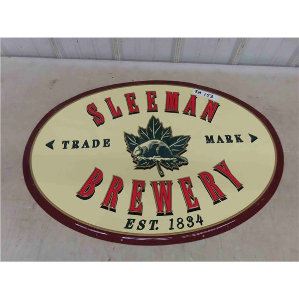 Cartel de lata retro de Sleeman Brewery