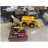 Image 1 : Die Cast Cars ; Majorette, Ertl, Tonka & Plastic Tonka Dump Truck - Motorized