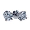 Image 1 : 1.00 ctw Diamond Stud Earrings - 14KT White Gold
