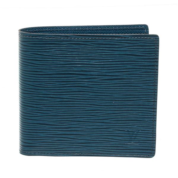 Louis Vuitton Blue Epi Leather Marco Wallet