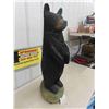 Image 2 : Hand Carved Wood Bear 37'' Tall - By Local Manitoban Artist , Support Local ! 