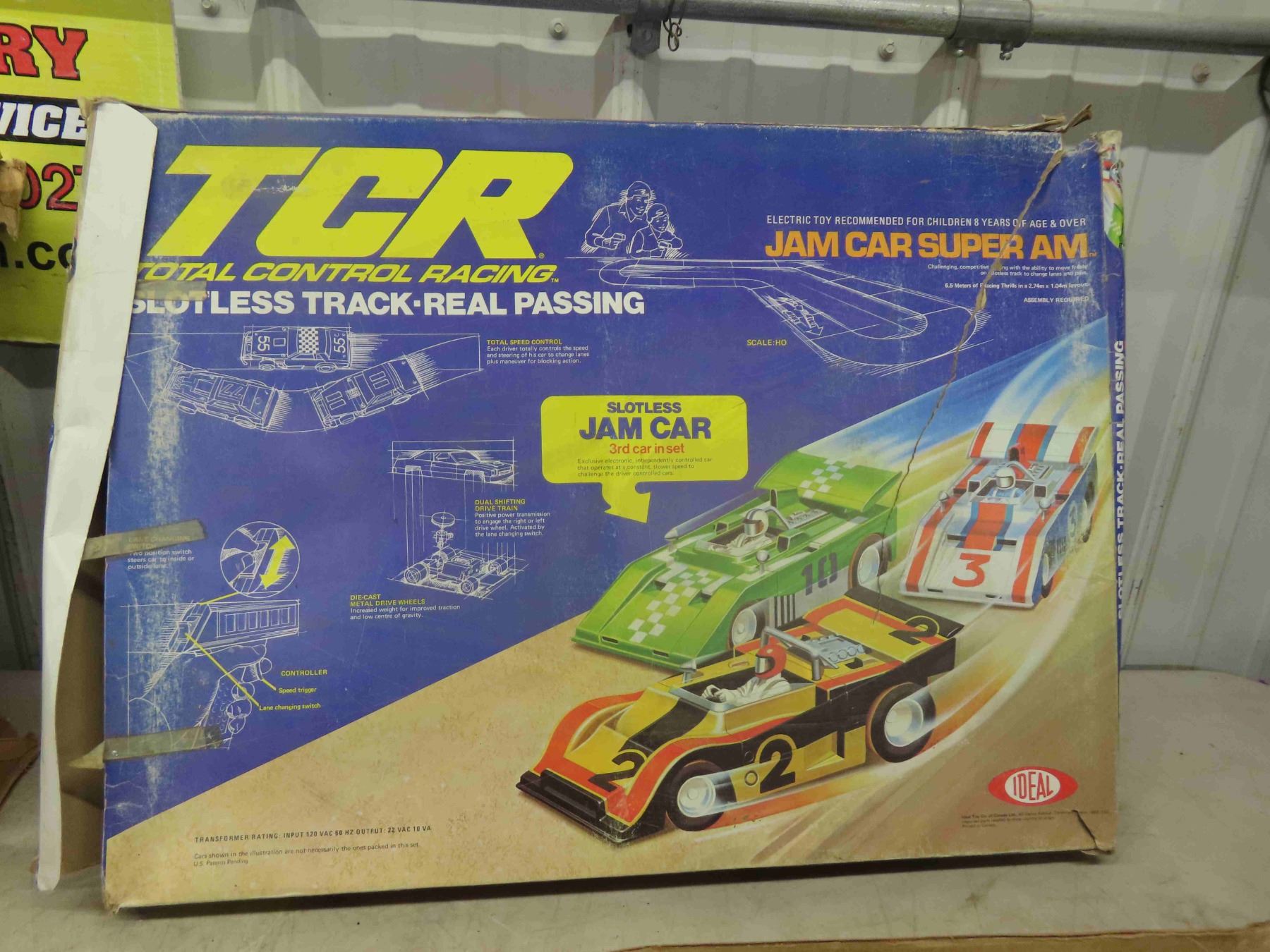 Total Control Racing 55 TCR Total Control Racing Set by Ideal No Cars , Strombecker Home Racing