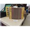 Image 2 : Winpico Accordion with Case - Pearl + Ivory Finish with Keys - bellows damaged