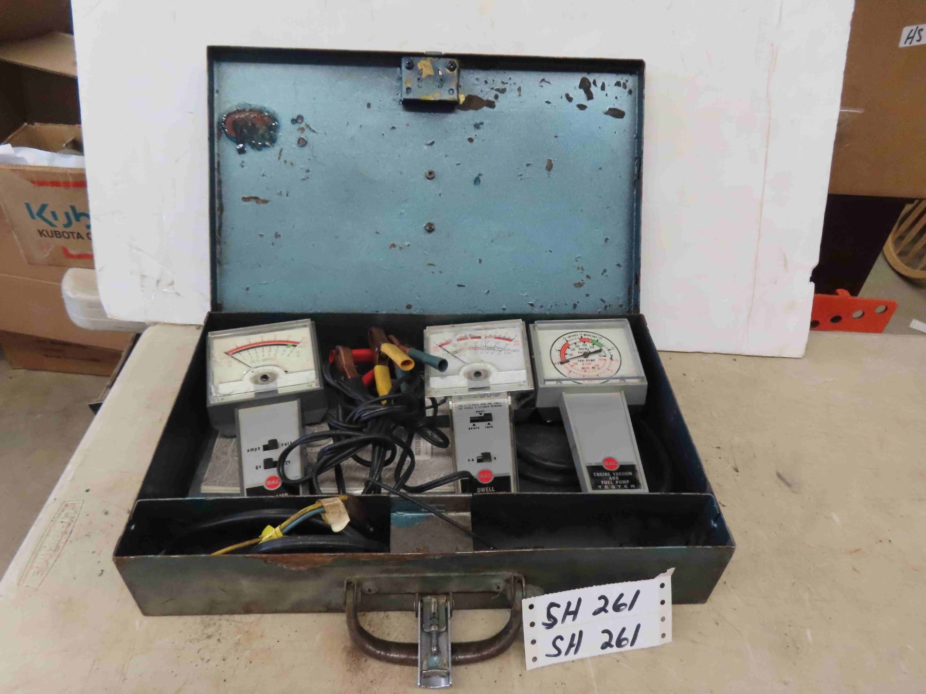 Rac Engine Analyzer RAC Engine Vacuum + Fuel Pump Tester & Points + Tach Tester & Volt/ Amp ...