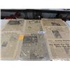 Image 1 : 6 Different 1940's WWII Newspapers - Great Pictures & Articles