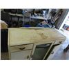 Image 2 : Painted China Cabinet 16" x 38" x 44"- glass cracked