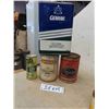 Image 2 : Various Vintage Cans; Paints, Linseed Oil, Lacquer Thinner, Wax, plus more